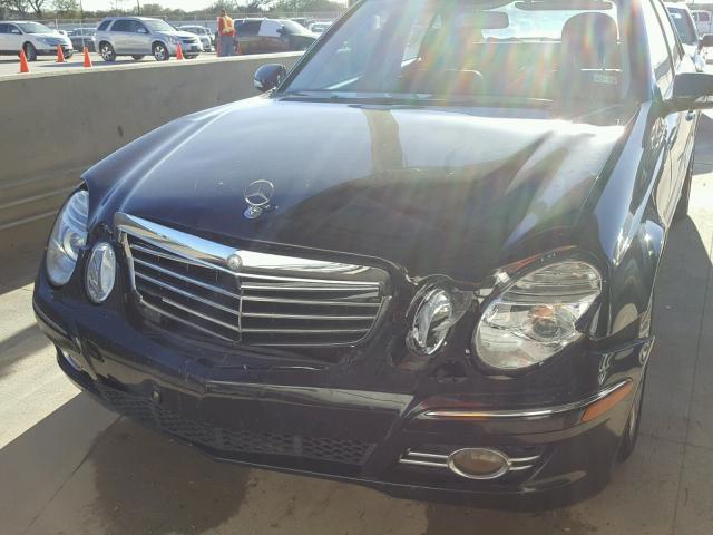 WDBUF56X98B245492 - 2008 MERCEDES-BENZ E 350 BLACK photo 9