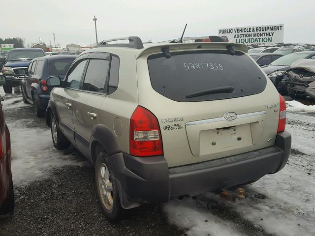 KM8JM72DX5U167687 - 2005 HYUNDAI TUCSON GL GREEN photo 3