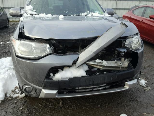 JA4AZ3A30FZ009557 - 2015 MITSUBISHI OUTLANDER BLUE photo 9