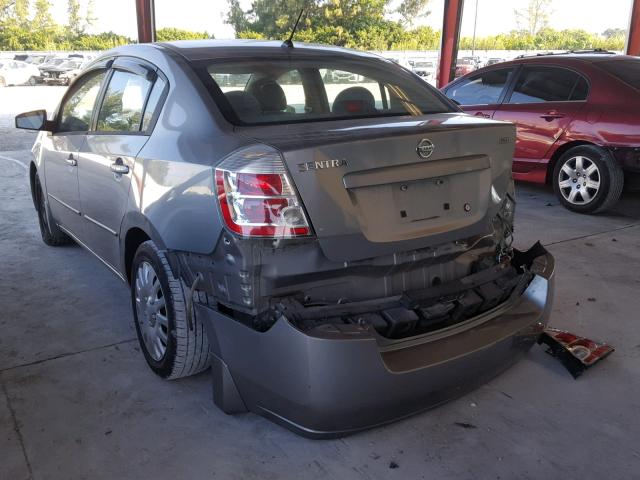 3N1AB61E39L654408 - 2009 NISSAN SENTRA 2.0 GRAY photo 3