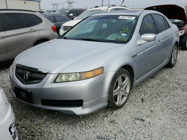 19UUA66275A028794 - 2005 ACURA TL SILVER photo 2