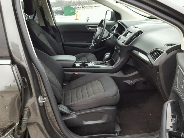 2FMTK3J83FBC39493 - 2015 FORD EDGE SEL BLACK photo 5