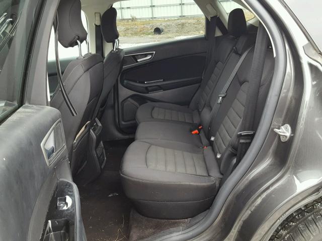 2FMTK3J83FBC39493 - 2015 FORD EDGE SEL BLACK photo 6