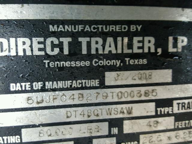 5UJFC48279T000385 - 2009 OTHR TRAILER SILVER photo 10