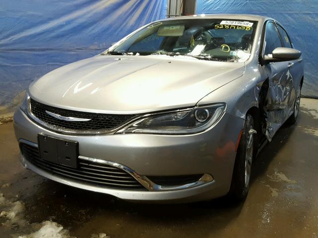 1C3CCCAB2FN697208 - 2015 CHRYSLER 200 LIMITE SILVER photo 2