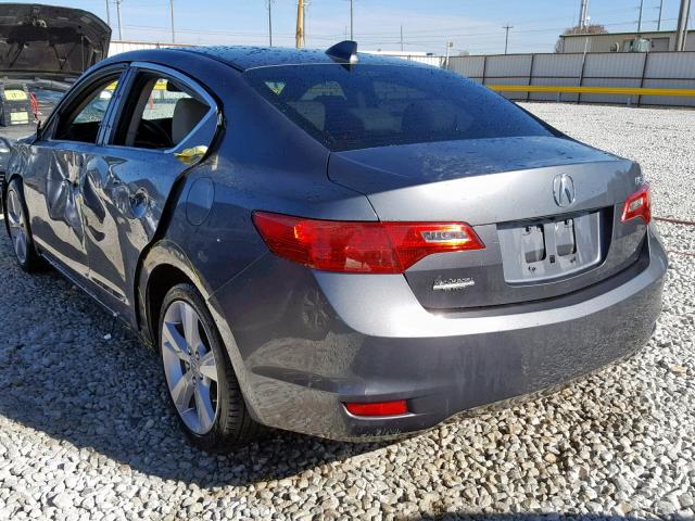 19VDE1F7XDE005208 - 2013 ACURA ILX 20 TEC GRAY photo 3