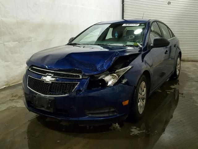 1G1PC5SH7C7354222 - 2012 CHEVROLET CRUZE LS BLUE photo 2