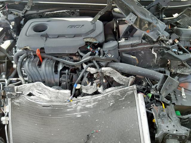 5NPE34AF5JH708997 - 2018 HYUNDAI SONATA SPO GRAY photo 7