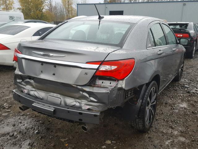 1C3BC8FG0BN600580 - 2011 CHRYSLER 200 S GRAY photo 4