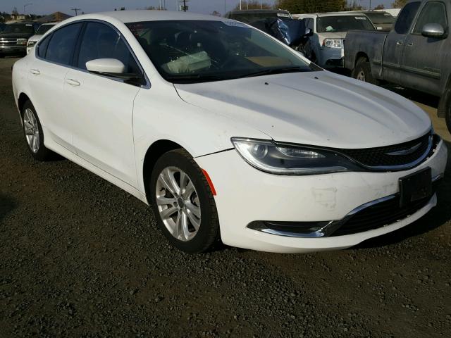 1C3CCCAB1GN169208 - 2016 CHRYSLER 200 LIMITE WHITE photo 1