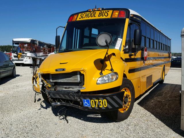 4UZABRCS27CX43196 - 2007 FREIGHTLINER CHASSIS B2 ყვითელი ფოტო 2