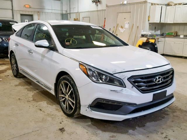 5NPE34AB7FH087511 - 2015 HYUNDAI SONATA SPO WHITE photo 1