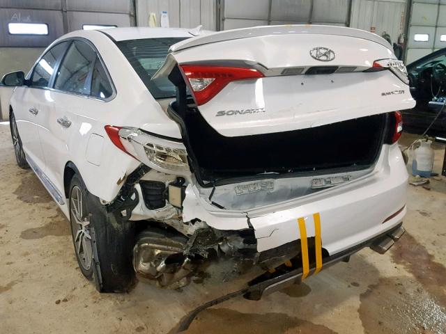 5NPE34AB7FH087511 - 2015 HYUNDAI SONATA SPO WHITE photo 9