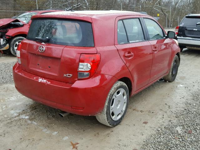 JTKKU10418J013022 - 2008 TOYOTA SCION XD RED photo 4