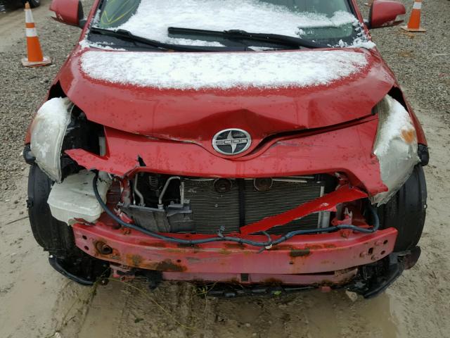 JTKKU10418J013022 - 2008 TOYOTA SCION XD RED photo 7