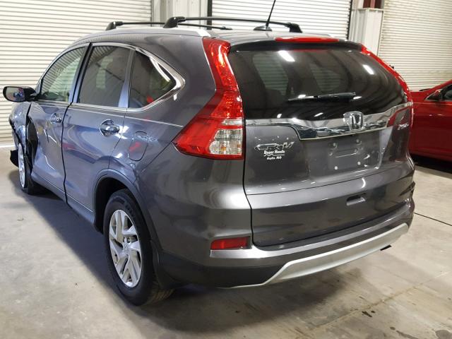 2HKRM4H71FH618220 - 2015 HONDA CR-V EXL GRAY photo 3