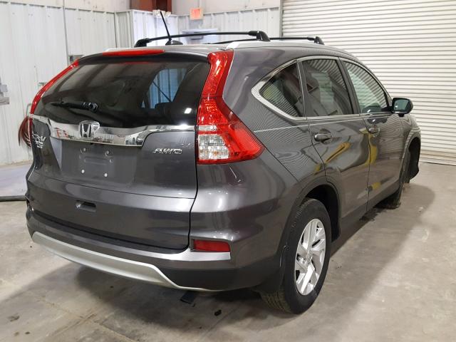 2HKRM4H71FH618220 - 2015 HONDA CR-V EXL GRAY photo 4