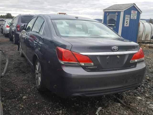 4T1BK3DB4BU379348 - 2011 TOYOTA AVALON BAS CHARCOAL photo 3