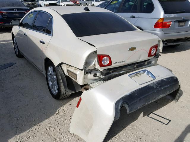 1G1ZE5E09CF142047 - 2012 CHEVROLET MALIBU LTZ 奶油色 照片 3