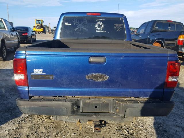 1FTKR1AD8BPB00881 - 2011 FORD RANGER BLUE photo 6