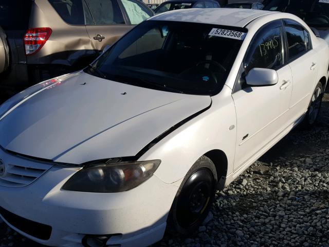 JM1BK323X61417169 - 2006 MAZDA 3 S WHITE photo 2