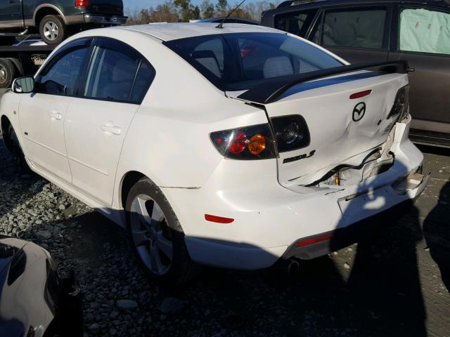 JM1BK323X61417169 - 2006 MAZDA 3 S WHITE photo 3