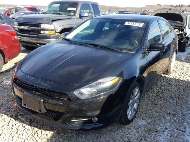 1C3CDFBA4DD295844 - 2013 DODGE DART SXT BLACK photo 2