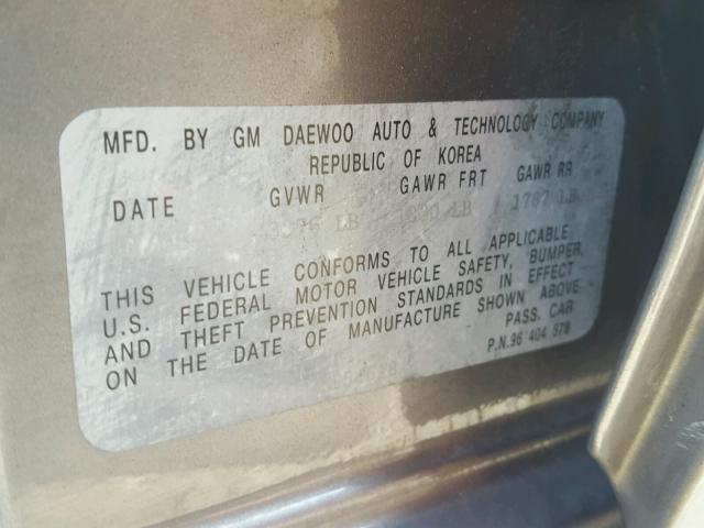 KL1TD66666B554518 - 2006 CHEVROLET AVEO BASE Boz foto 10