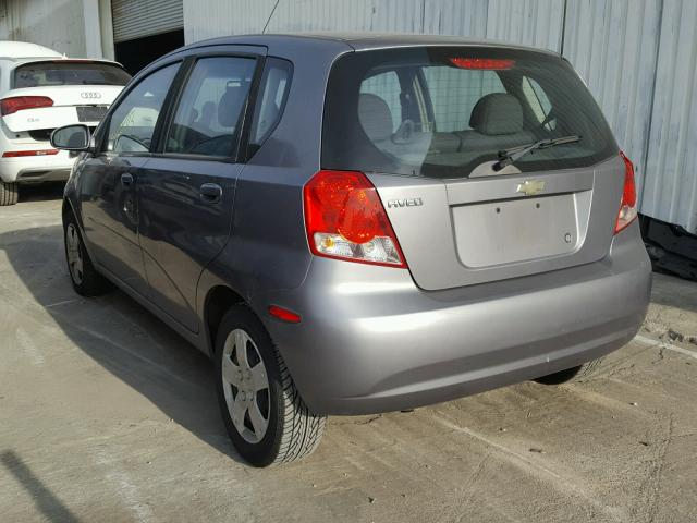 KL1TD66666B554518 - 2006 CHEVROLET AVEO BASE Boz foto 3