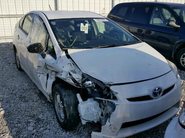 JTDKN3DU6A0170258 - 2010 TOYOTA PRIUS WHITE photo 1