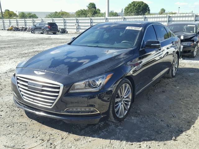 KMHGN4JF1FU102513 - 2015 HYUNDAI GENESIS 5. BLACK photo 2