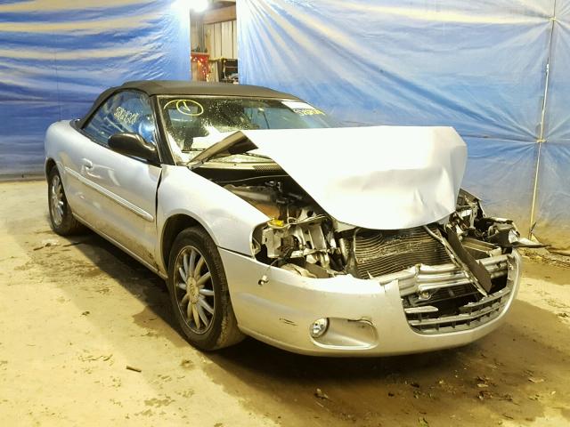 1C3EL55R44N311378 - 2004 CHRYSLER SEBRING LX SILVER photo 1