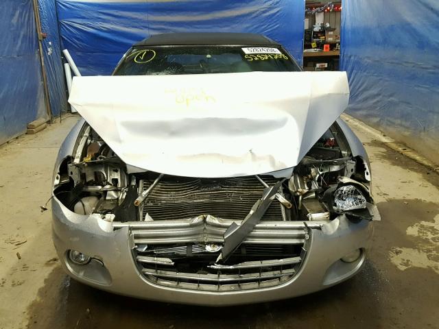 1C3EL55R44N311378 - 2004 CHRYSLER SEBRING LX SILVER photo 9