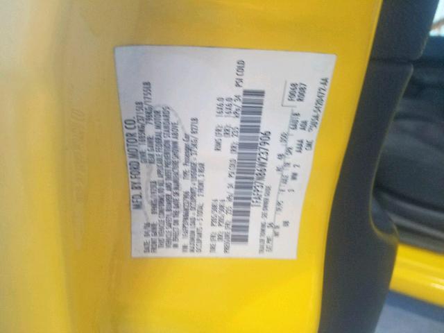 1FAFP37N86W237906 - 2006 FORD FOCUS ZX5 YELLOW photo 10