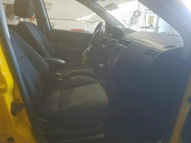 1FAFP37N86W237906 - 2006 FORD FOCUS ZX5 YELLOW photo 5