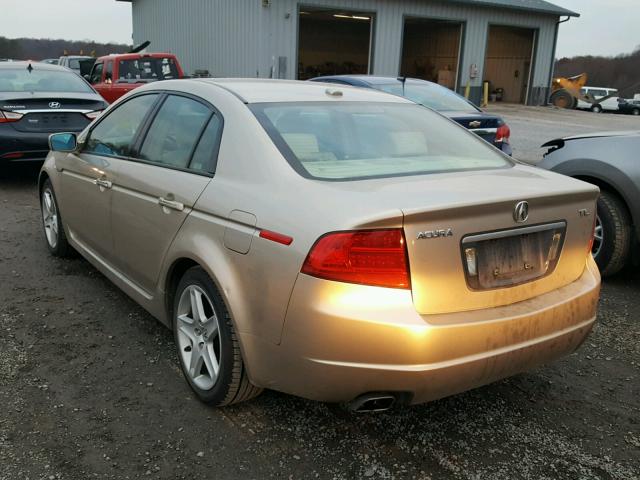 19UUA66245A023472 - 2005 ACURA TL GOLD photo 3