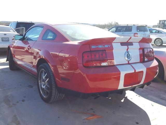1ZVHT88S285145809 - 2008 FORD MUSTANG SH RED photo 3