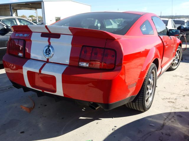 1ZVHT88S285145809 - 2008 FORD MUSTANG SH RED photo 4