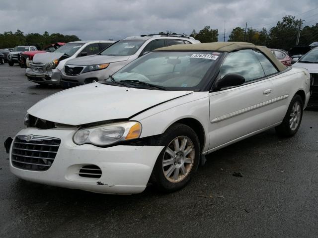 1C3EL75R34N261004 - 2004 CHRYSLER SEBRING GT WHITE photo 2