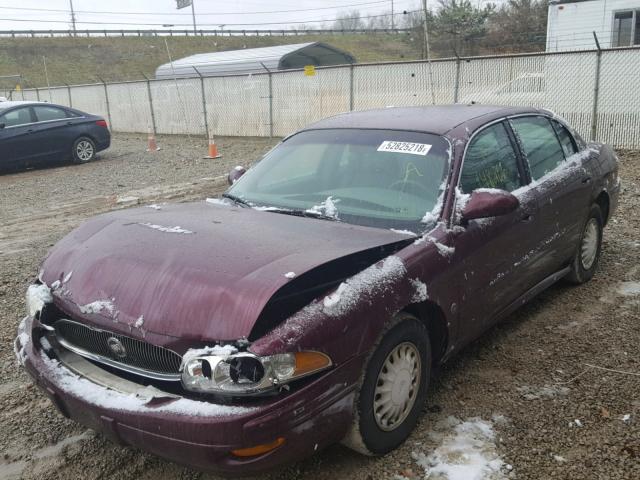 1G4HP52K234191715 - 2003 BUICK LESABRE CU MAROON photo 2