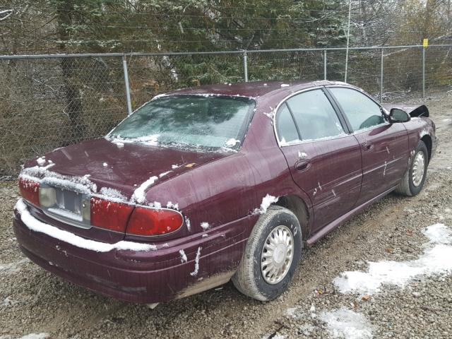 1G4HP52K234191715 - 2003 BUICK LESABRE CU MAROON photo 4