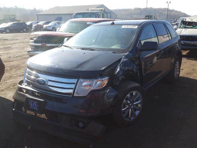 2FMDK38C59BA65400 - 2009 FORD EDGE SEL BLACK photo 2