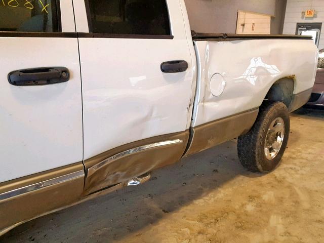 3D7KS28T89G518742 - 2009 DODGE RAM 2500 WHITE photo 9