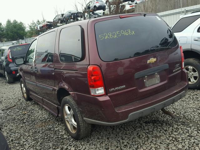 1GBDV13157D138766 - 2007 CHEVROLET UPLANDER I MAROON photo 3
