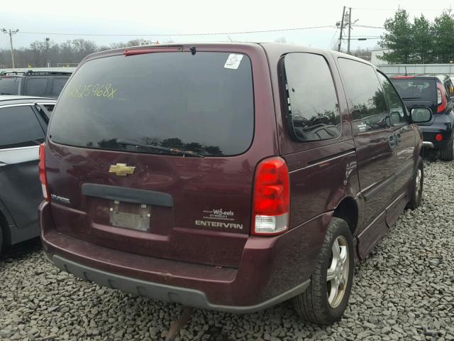 1GBDV13157D138766 - 2007 CHEVROLET UPLANDER I MAROON photo 4