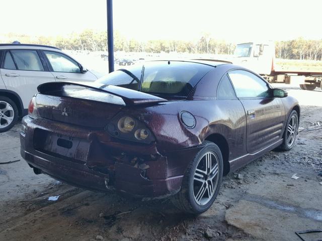 4A3AC74HX3E111096 - 2003 MITSUBISHI ECLIPSE GT MAROON photo 4