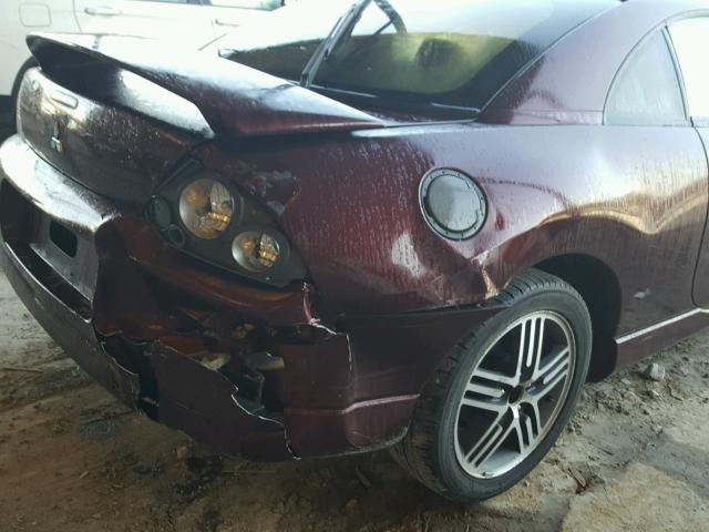 4A3AC74HX3E111096 - 2003 MITSUBISHI ECLIPSE GT MAROON photo 9