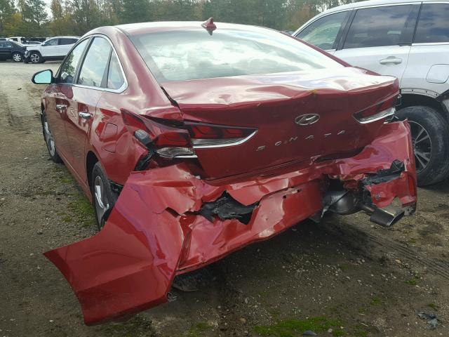 5NPE34AF7JH599538 - 2018 HYUNDAI SONATA SPO RED photo 3