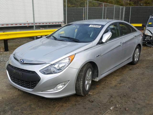 KMHEC4A46CA030930 - 2012 HYUNDAI SONATA HYB SILVER photo 2