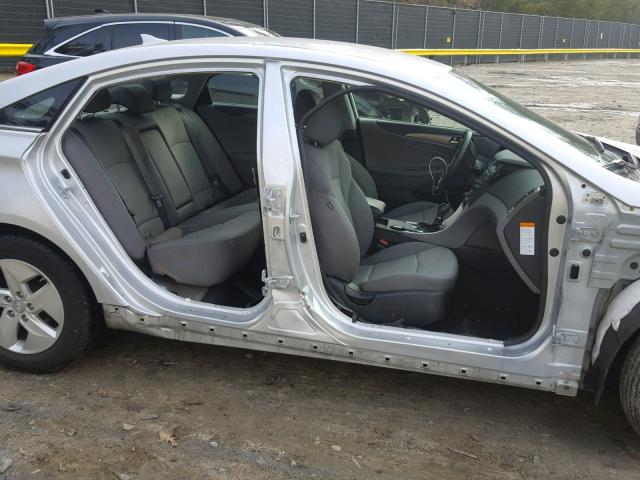 KMHEC4A46CA030930 - 2012 HYUNDAI SONATA HYB SILVER photo 9